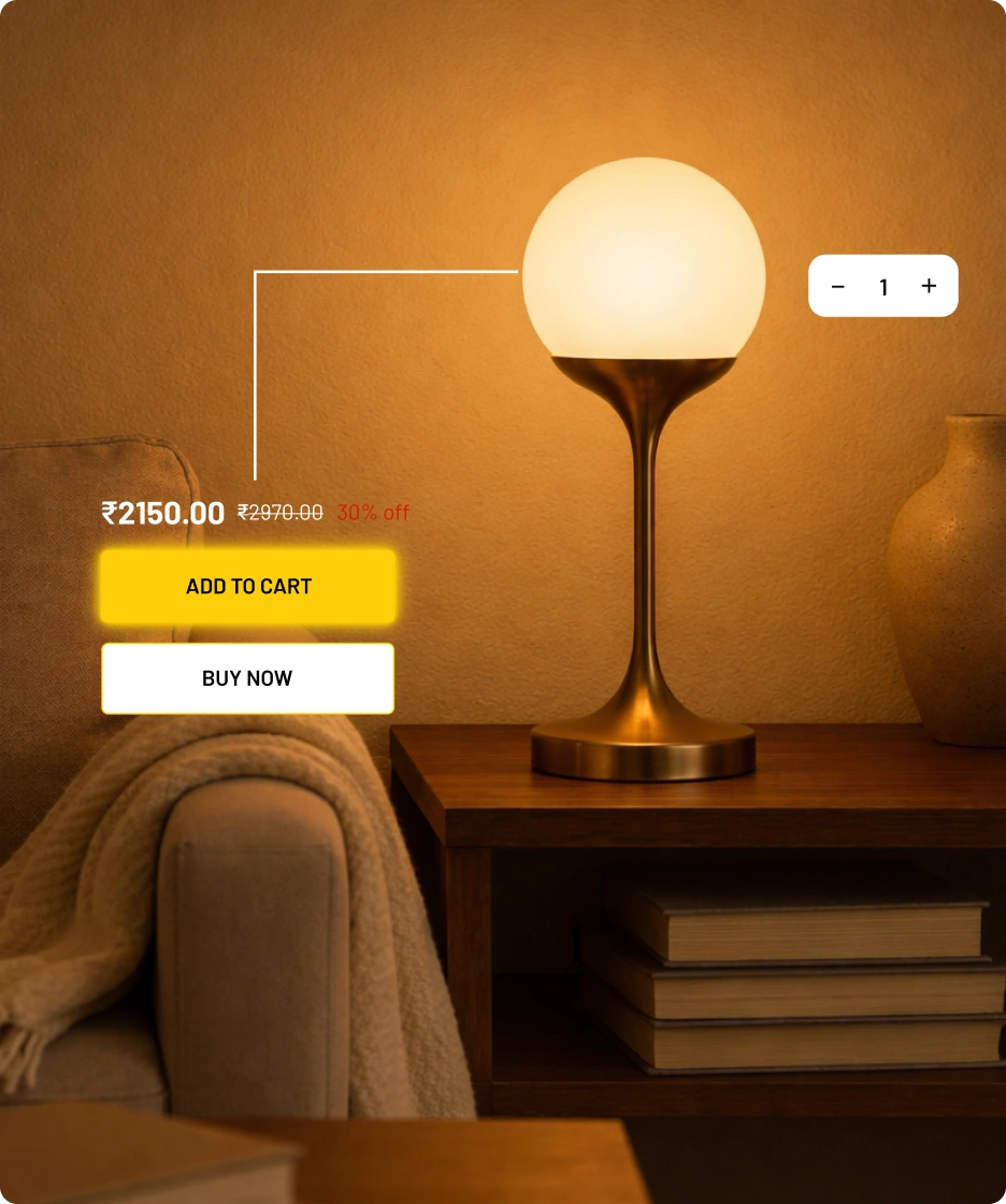 Wire and Switch smart home lamp interface design